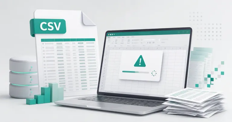 Large CSV file causing problems in a spreadsheet application