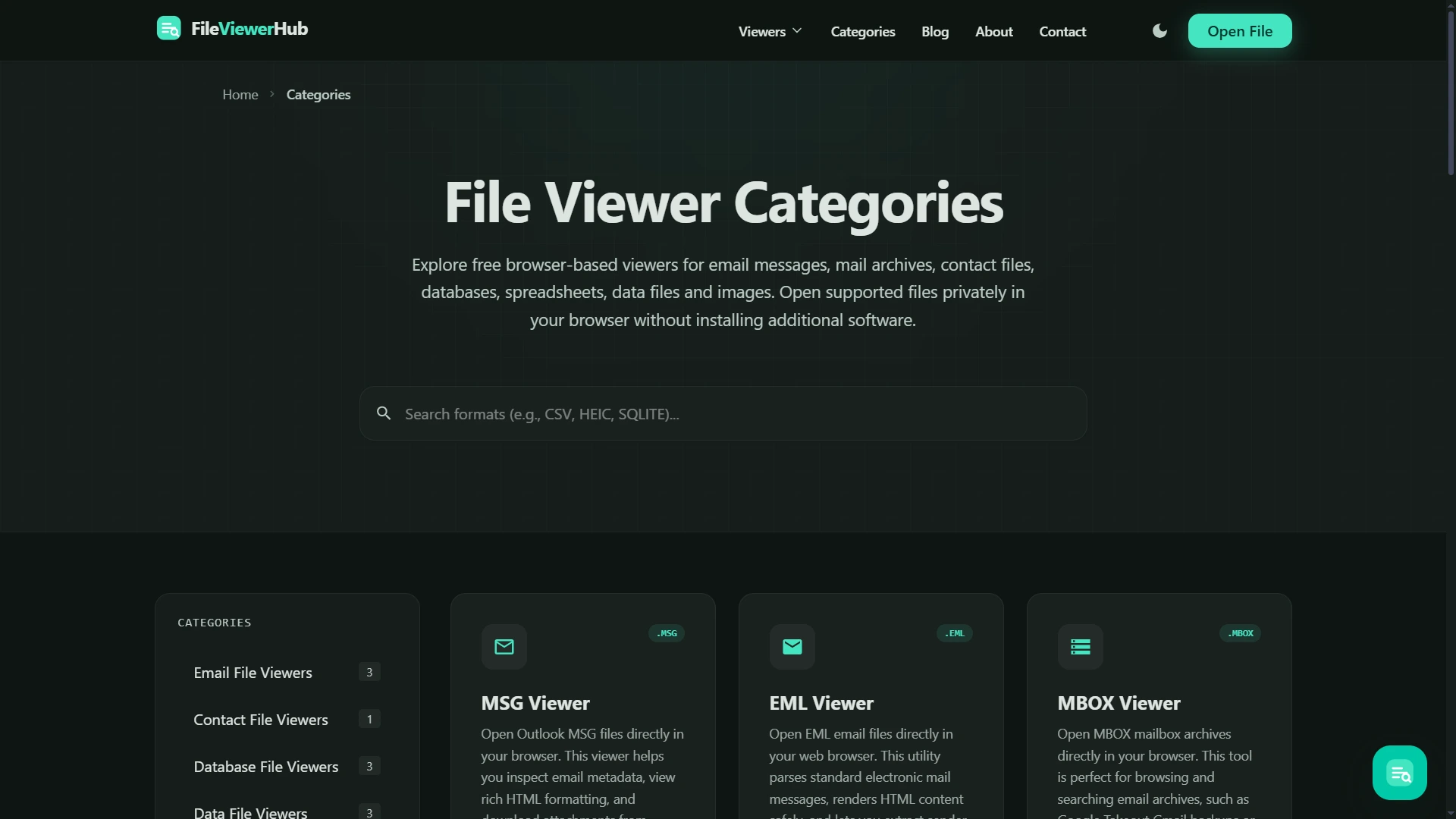 Technical file viewer hub for inspecting maps, GPS tracks, and diagnostic files